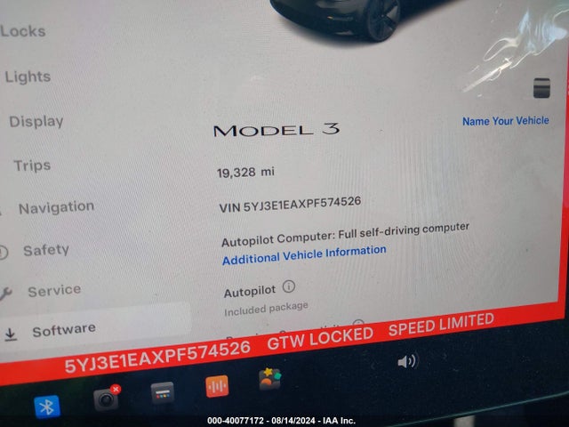 2023 TESLA MODEL 3 5YJ3E1EAXPF574526 Photo 6