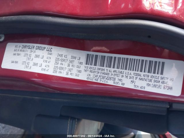 1C4PJMCS6FW528728 Jeep Cherokee Latitude
