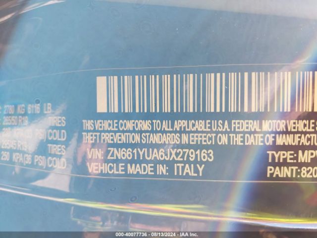 ZN661YUA6JX279163 Maserati LEVANTE S