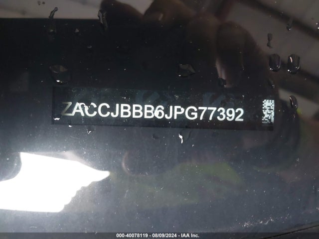 ZACCJBBB6JPG77392 Jeep Renegade Altitude 4x4