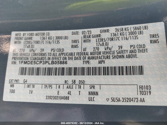 Ford Bronco Badlands 2023 1FMDE5CP3PLB05886 Image 9
