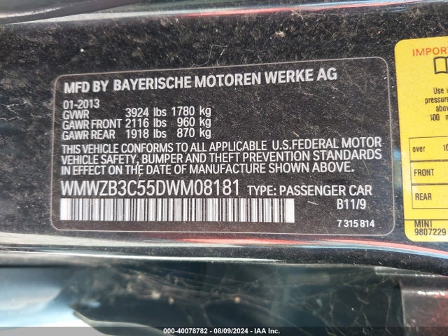 2013 MINI COUNTRYMAN WMWZB3C55DWM08181 Photo 8