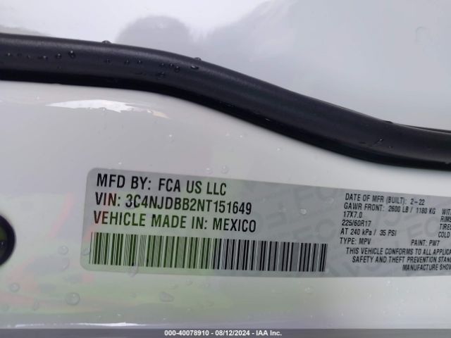 2022 JEEP COMPASS 3C4NJDBB2NT151649 Photo 8