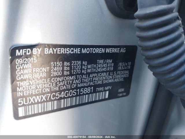 5UXWX7C54G0S15881 BMW X3 Xdrive35i