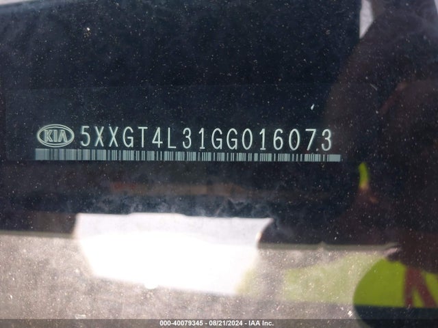 KIA Optima Lx 2016 5XXGT4L31GG016073 Image 9