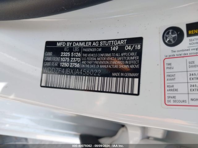 WDDZF4JBXJA456022 Mercedes-Benz E 300