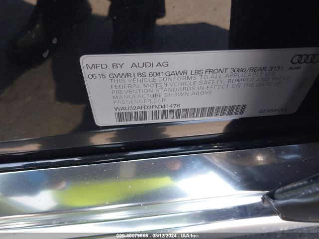 WAU32AFD3FN041478 Audi A8 L 4.0t
