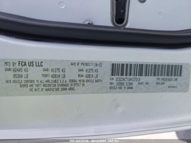 2C3CDXCT1GH127219 Dodge CHARGER R/T