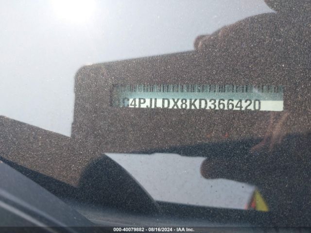 1C4PJLDX8KD366420 Jeep Cherokee Limited Fwd
