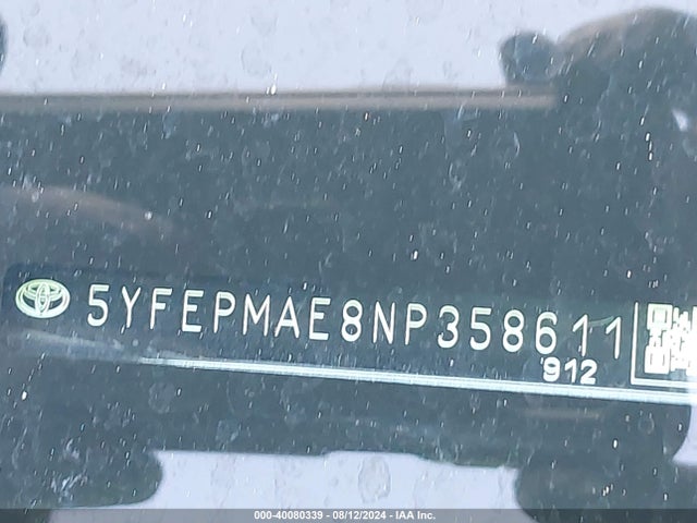 Toyota COROLLA LE 2022 5YFEPMAE8NP358611 Image 9