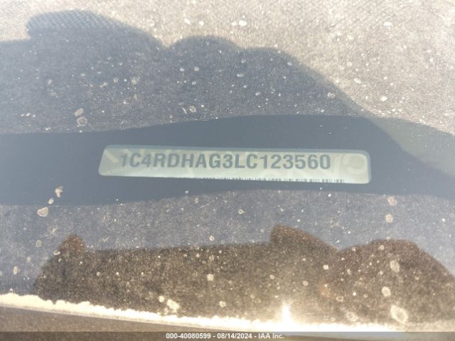 1C4RDHAG3LC123560 Dodge Durango Sxt Plus Rwd
