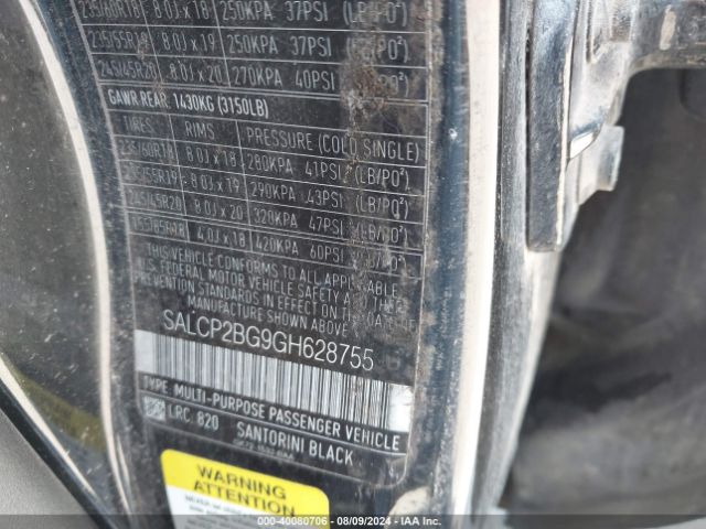SALCP2BG9GH628755 Land Rover Discovery Sport Se