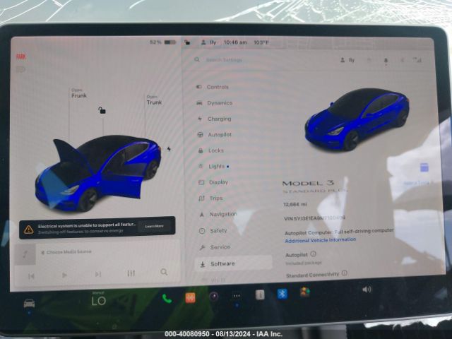 5YJ3E1EA9MF100496 Tesla Model 3 Standard Range Plus Rear-wheel Drive