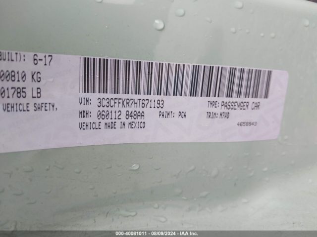 3C3CFFKR7HT671193 Fiat 500 POP