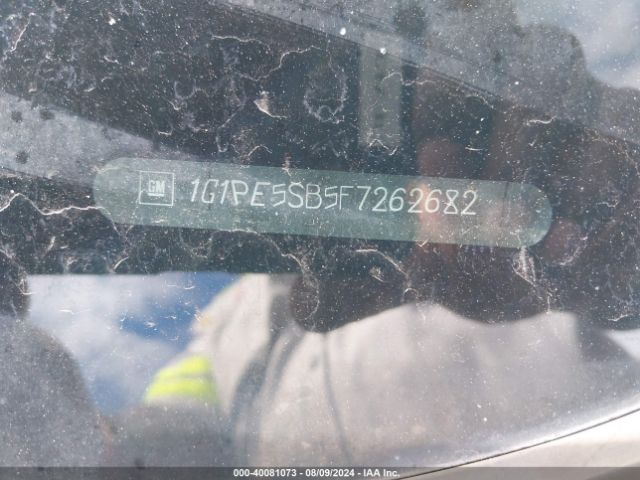 1G1PE5SB5F7262682 Chevrolet Cruze 2lt Auto