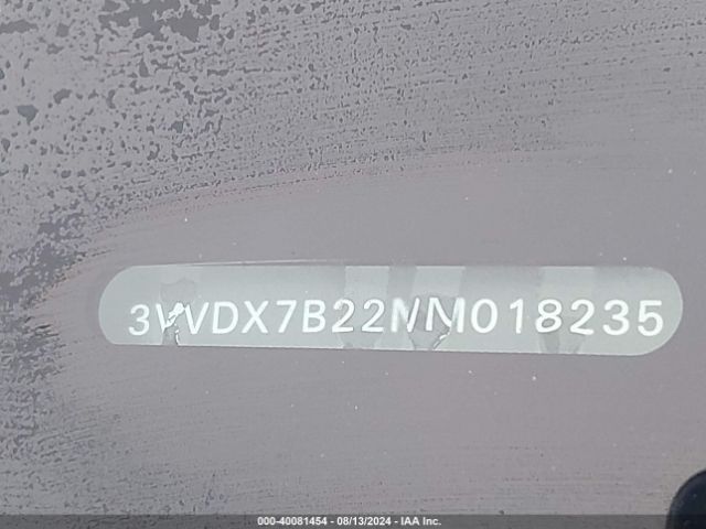 3VVDX7B22NM018235 Volkswagen tsi