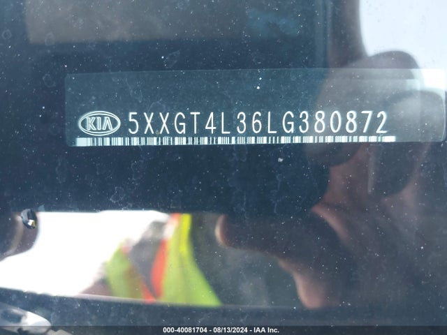 KIA Optima Lx 2020 5XXGT4L36LG380872 Image 9
