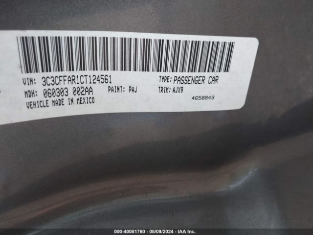 2012 FIAT 500 3C3CFFAR1CT124561 Photo 8