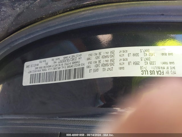 2C4RC1FG8JR357877 Chrysler Pacifica Touring Plus