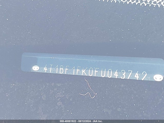 Toyota CAMRY SE 2015 4T1BF1FK0FU043742 Image 9