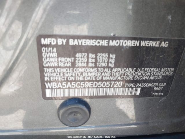 WBA5A5C59ED505720 BMW 528I