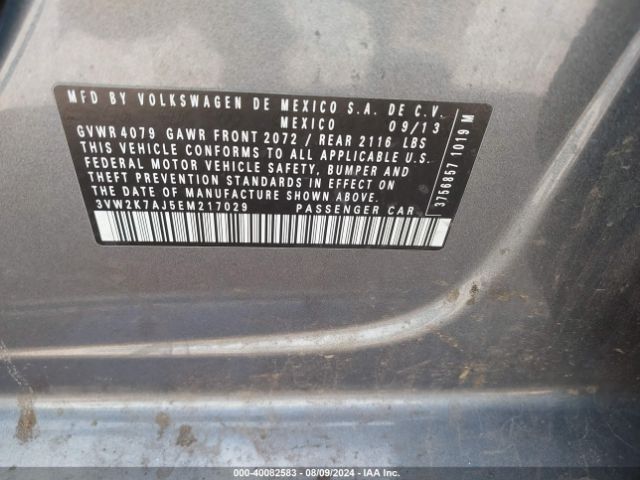 3VW2K7AJ5EM217029 Volkswagen Jetta 2.0l S