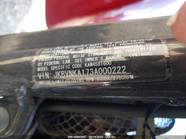 2003 KAWASAKI VN1600 JKBVNKA173A000222 Photo 9