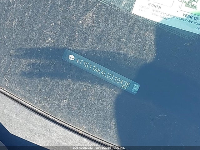 Toyota CAMRY SE 2020 4T1G11AK4LU310436 Image 9