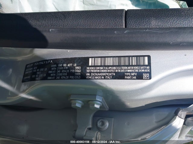 ZACNJAAB9KPK24774 Jeep Renegade Sport Fwd