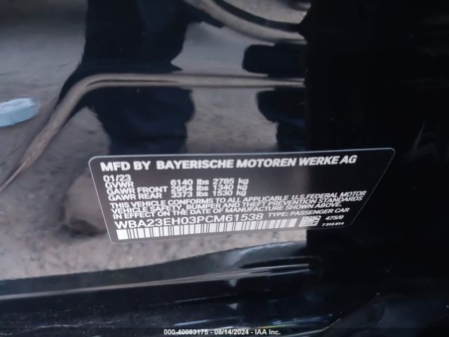 WBA23EH03PCM61538 BMW 740 I