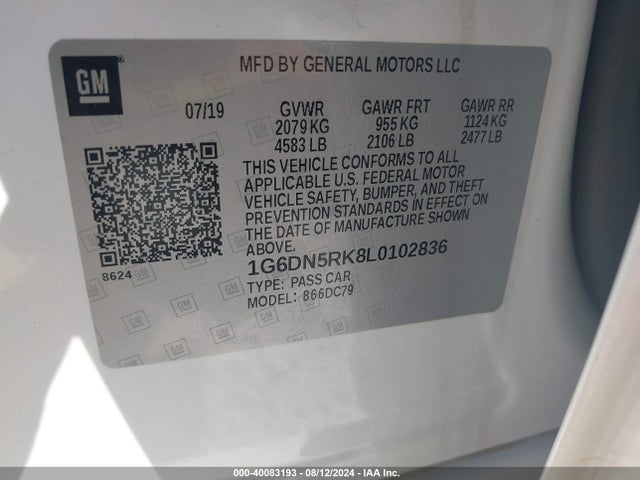 Cadillac Ct5 Premium Luxury 2020 1G6DN5RK8L0102836 Image 9