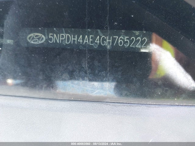 Hyundai ELANTRA SE 2016 5NPDH4AE4GH765222 Image 9