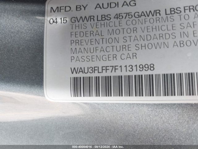 WAU3FLFF7F1131998 Audi A3 2.0t Premium