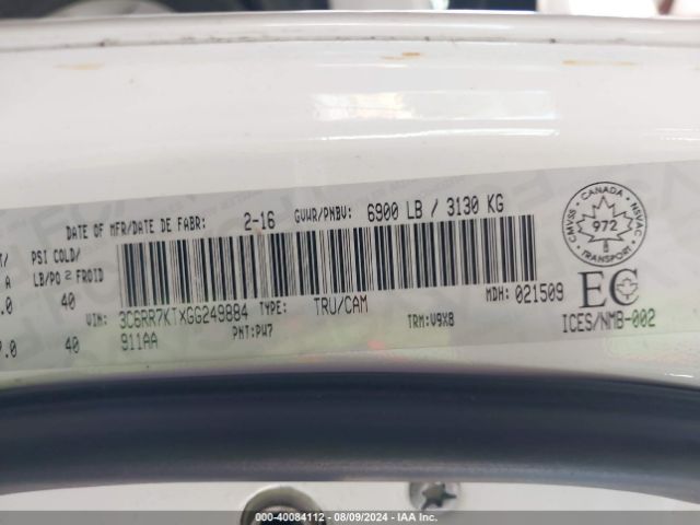 3C6RR7KTXGG249884 RAM 1500 St