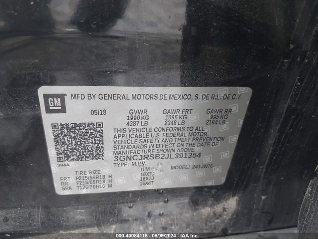 Chevrolet Trax Premier 2018 3GNCJRSB2JL391354 Image 9