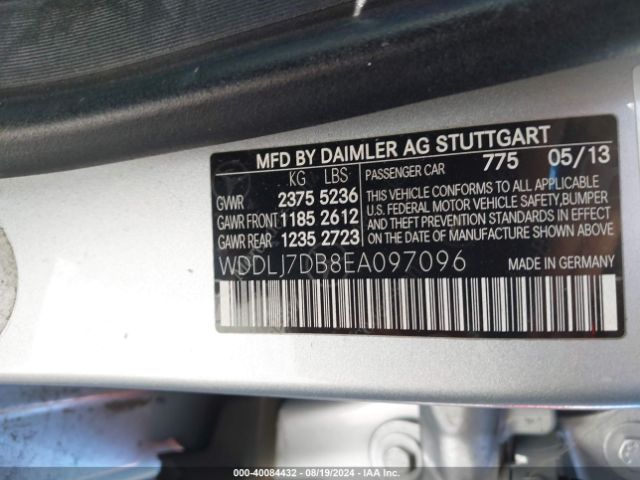 WDDLJ7DB8EA097096 Mercedes-Benz 2014