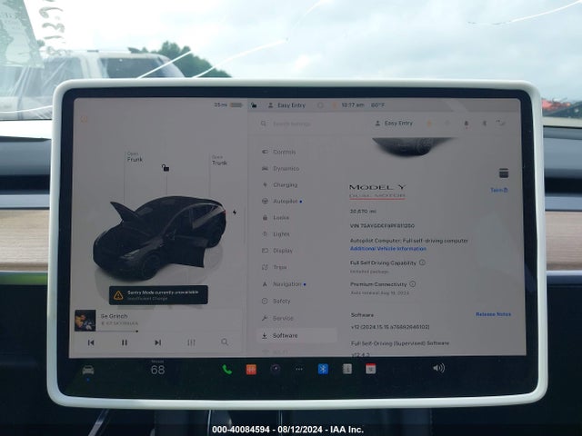7SAYGDEF9PF811250 Tesla Model Y Awd/performance Dual Motor All-wheel Drive