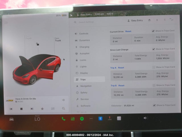 5YJ3E1EB0KF442070 Tesla Model 3 Long Range/performance