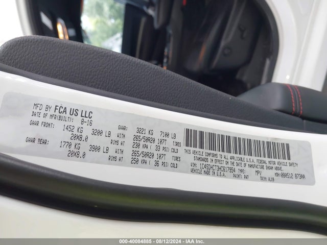 Dodge Durango R/t Rwd 2017 1C4SDHCT3HC617954 Image 9