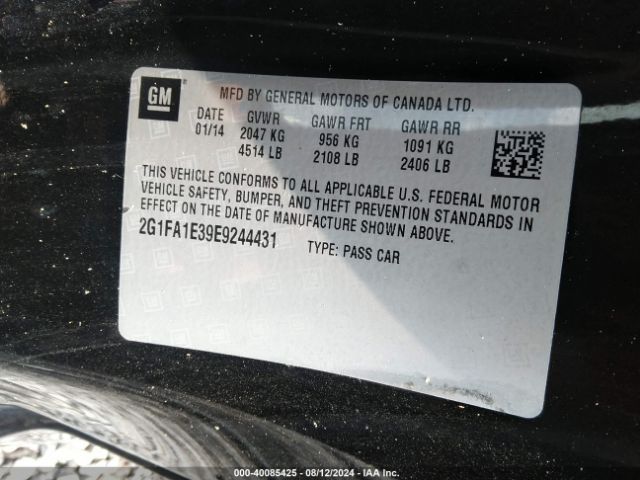 2G1FA1E39E9244431 Chevrolet Camaro 2ls