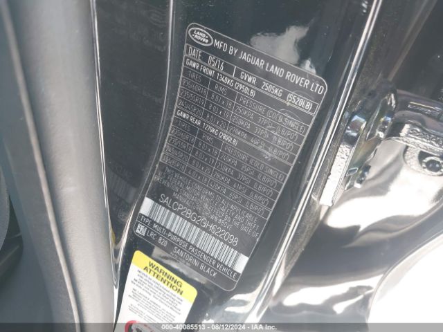 SALCP2BG2GH622098 Land Rover Discovery Sport Se