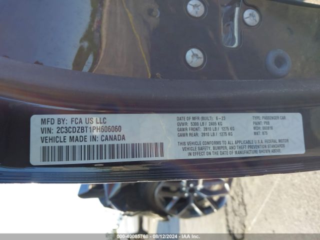 2C3CDZBT1PH606060 Dodge Challenger R/t