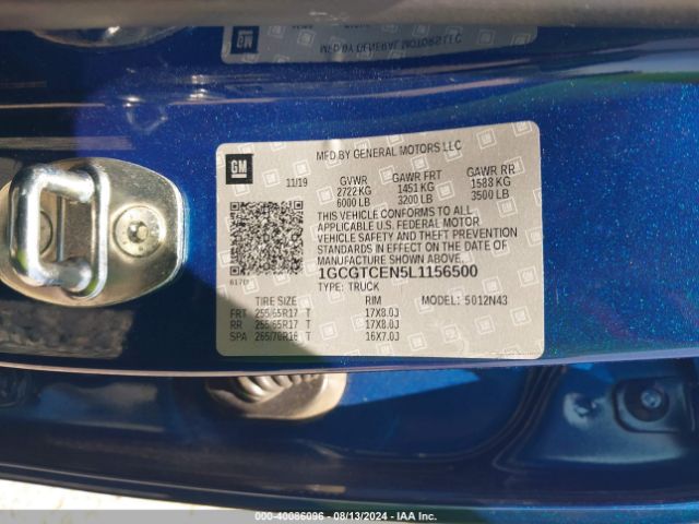 1GCGTCEN5L1156500 Chevrolet Colorado Lt