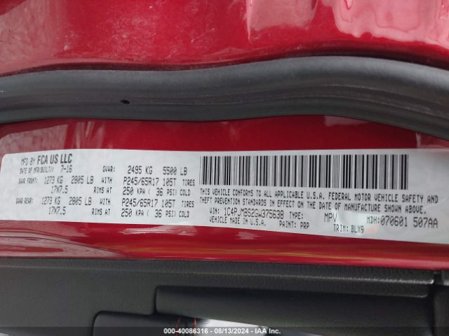 1C4PJMBS2GW375638 Jeep Cherokee Trailhawk