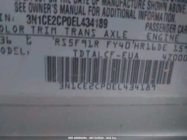 Nissan Versa Note S (sr) 2014 3N1CE2CP0EL434189 Image 9