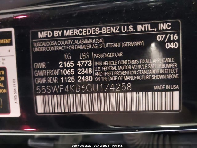 55SWF4KB6GU174258 Mercedes-Benz C 300 4matic/luxury 4matic/sport 4matic