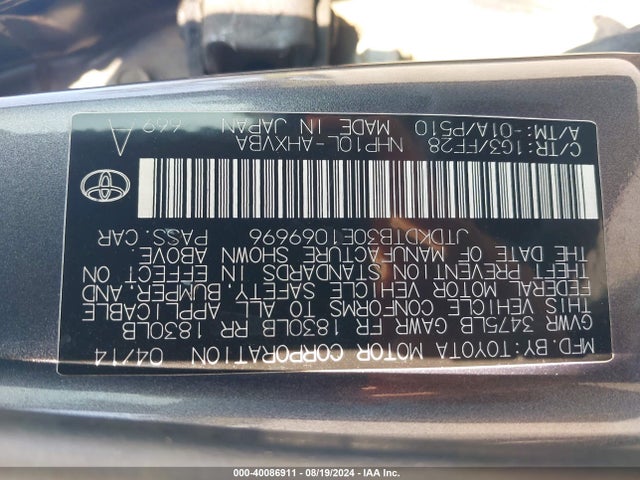 Toyota Prius C Four/one/three/two 2014 JTDKDTB30E1069696 Image 9
