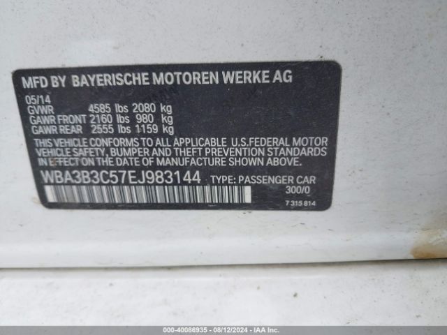 WBA3B3C57EJ983144 BMW 328i Xdrive