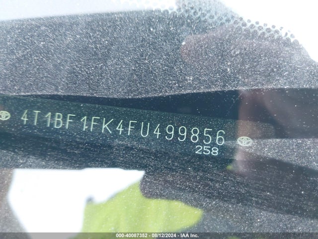 Toyota CAMRY SE 2015 4T1BF1FK4FU499856 Image 9