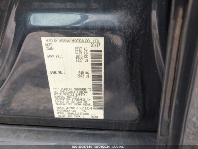 2017 NISSAN ALTIMA 1N4AL3AP9HC217104 Photo 8